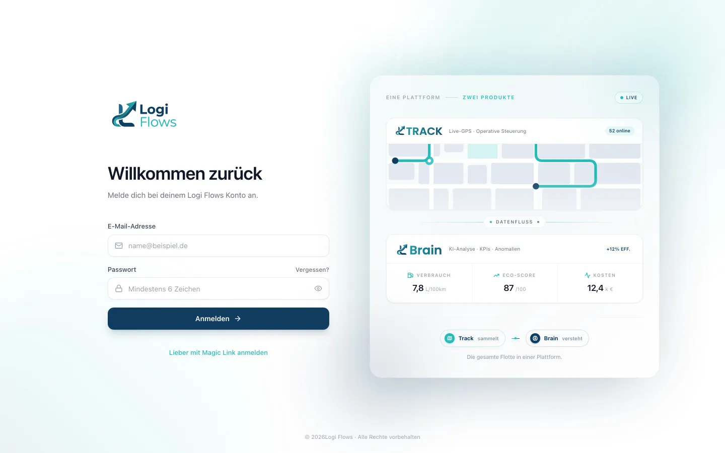 Logi Flows Login: der Zugang zu Ihrer ganzen Flotte